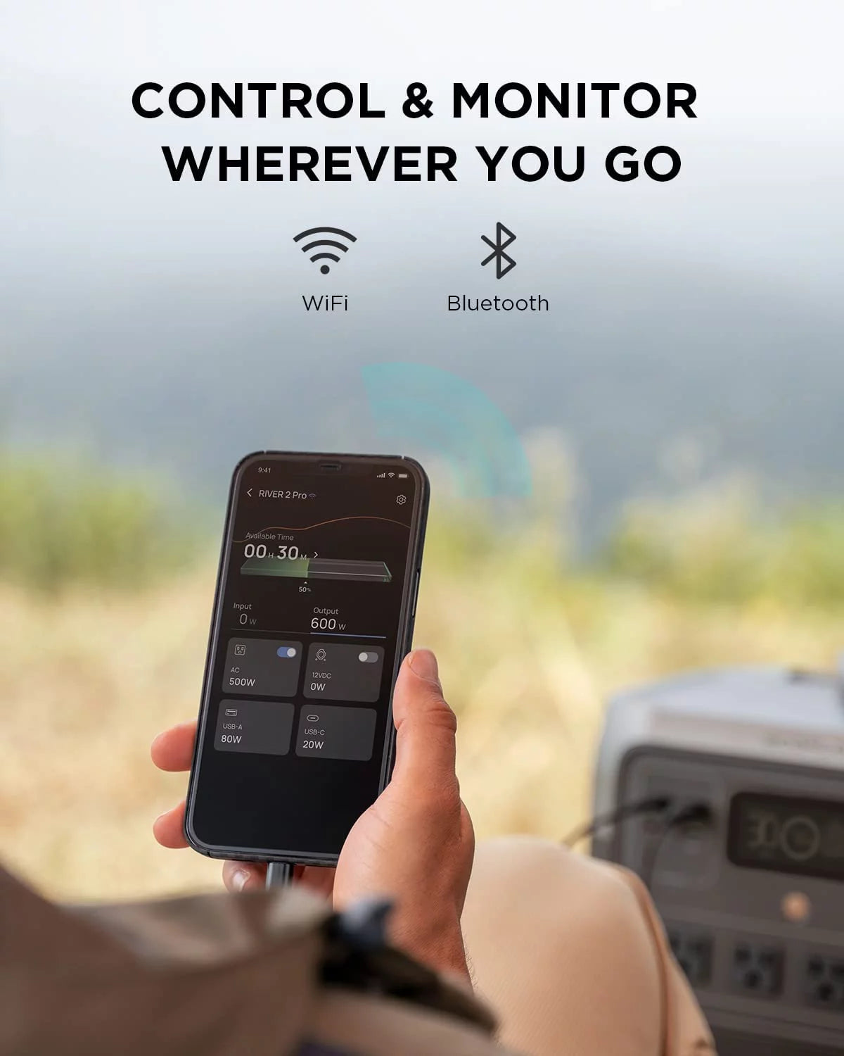 EcoFlow Portable Power Station RIVER 2 Pro,770Wh LiFePO4 Battery,70 Min Fast Charging,1600W AC Outlets,Solar Generator for Outdoor Camping,RV,Home Use