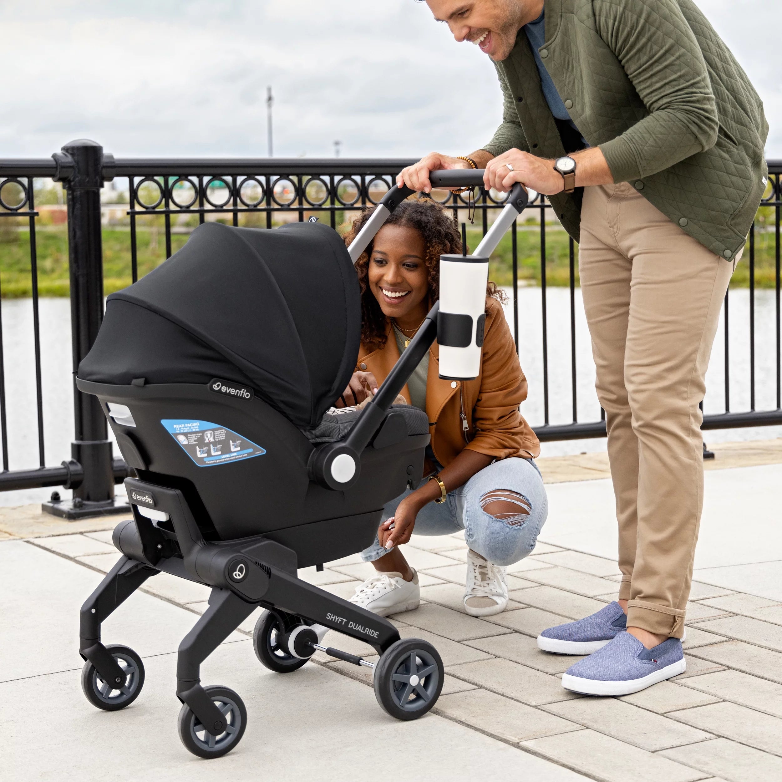 Shyft DualRide Infant Car Seat and Stroller Combo (Bryson Blue)