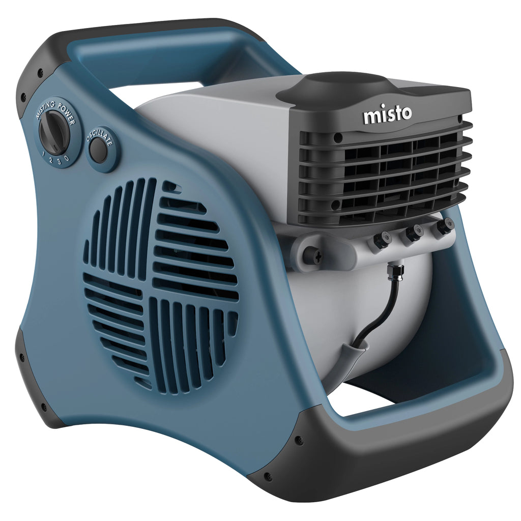 Lasko 15" Pivoting Misto Outdoor Misting Fan with GFCI Cord and 3 Speeds, Black, 7050, New