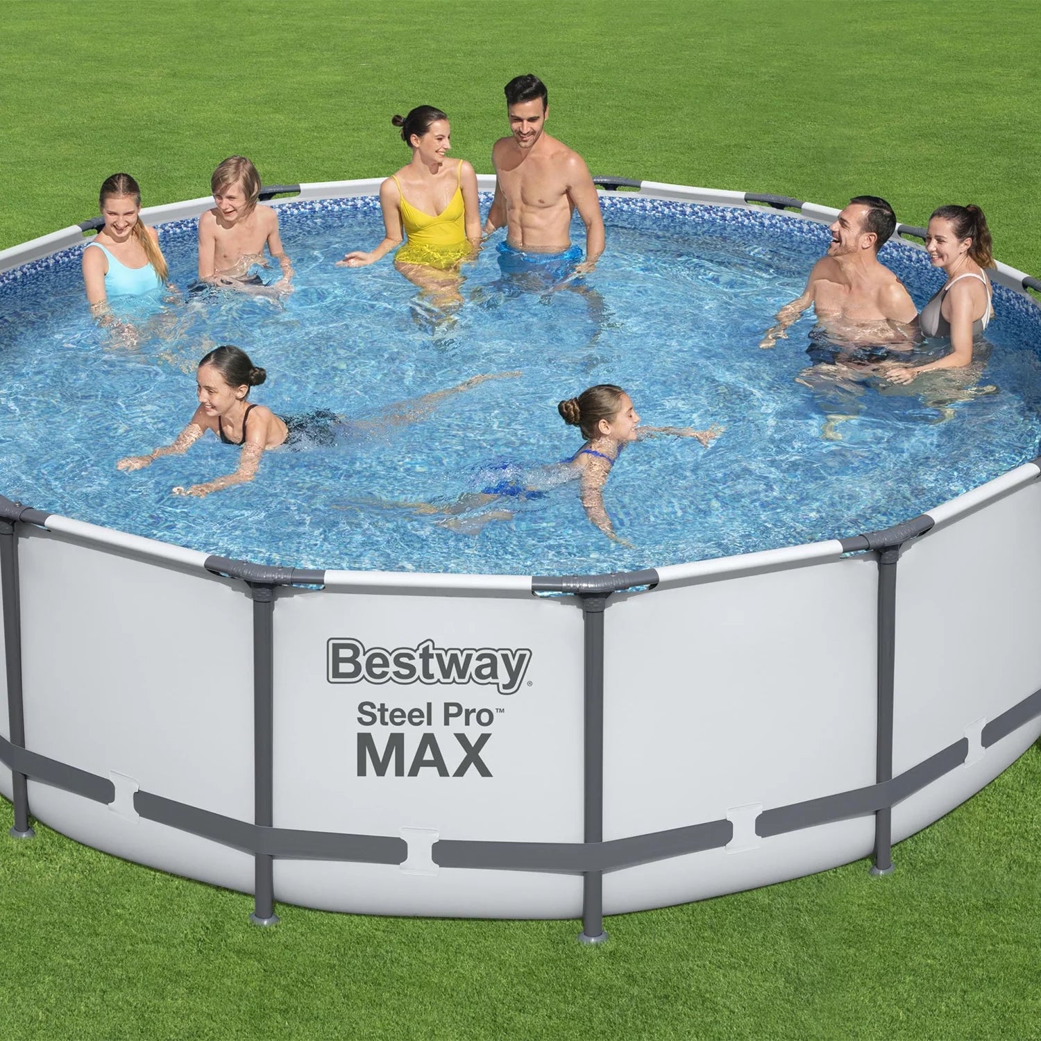 Bestway Steel Pro MAX 14' x 48" Round Above Ground Swimming Pool Set