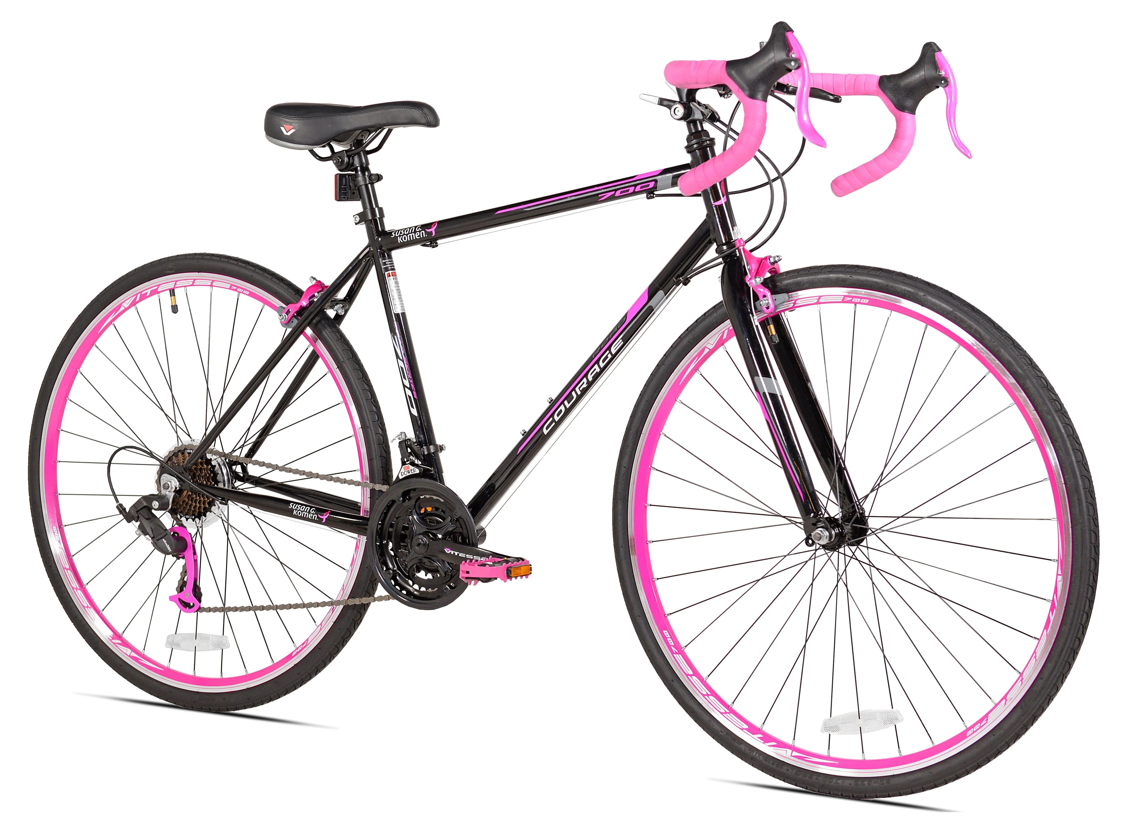 Susan G. Komen 700c Courage Road Women's Bike, Pink and Black