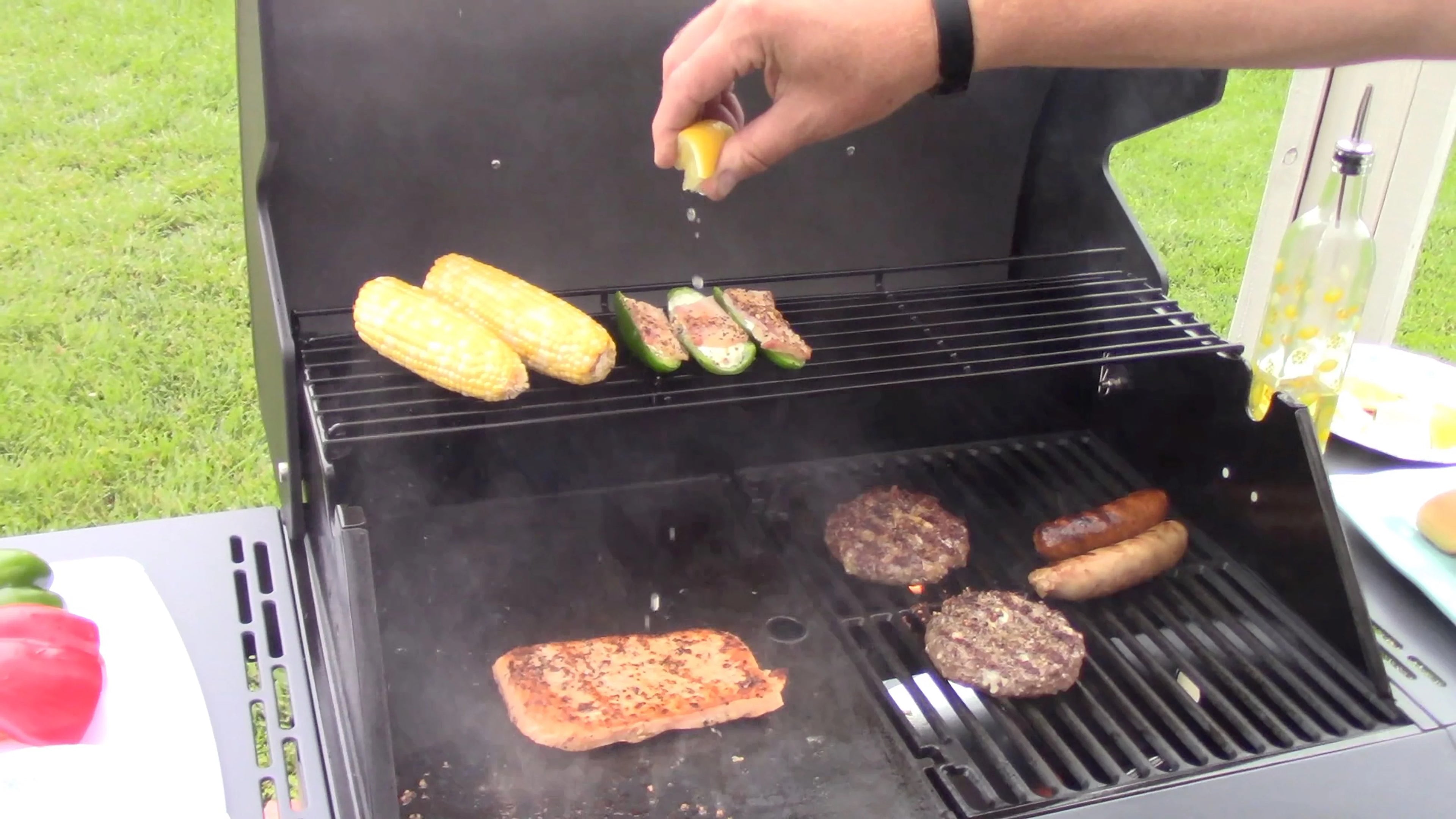 Rustler2 Three(3) Burner Propane Gas Grill Center & Kitchen Island by Brand-Man Grills