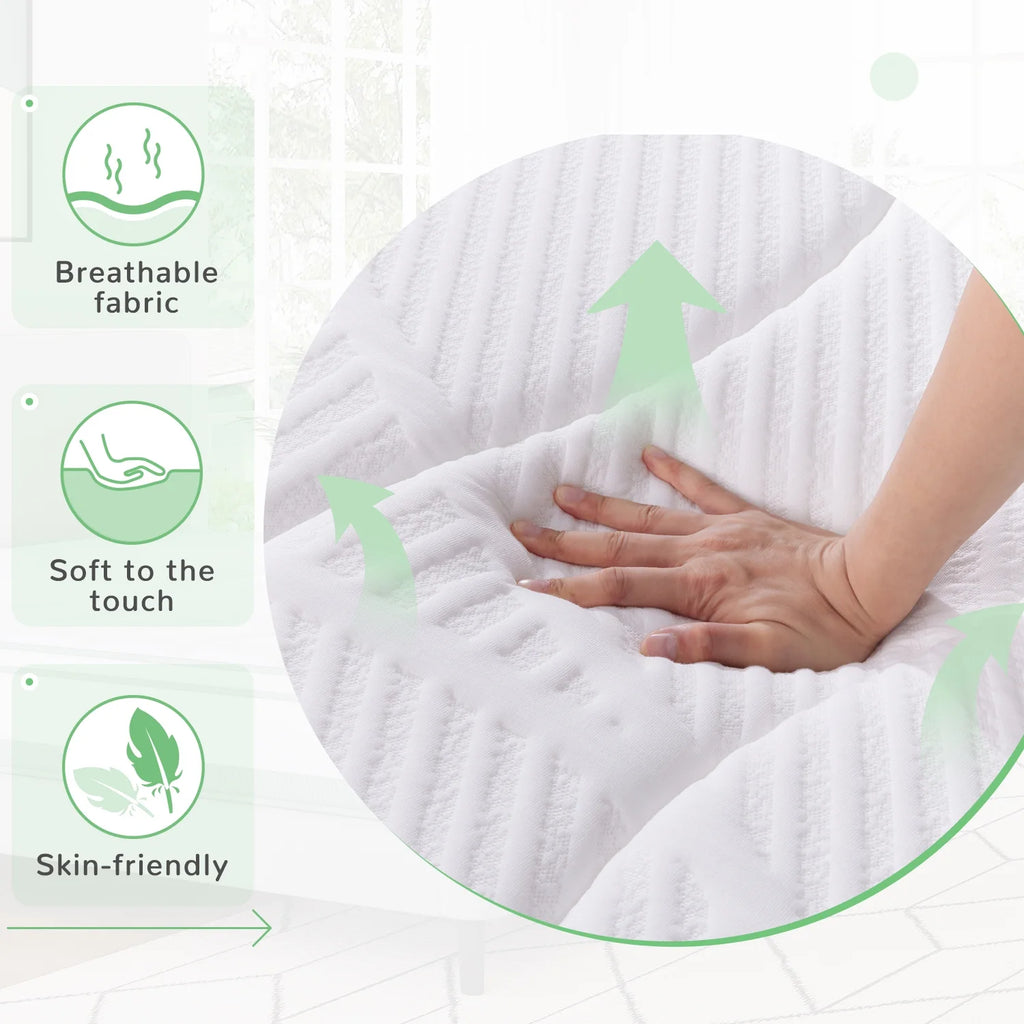 Novilla Brio 10" Adult Gel Memory Foam and Pocket Spring Hybrid Mattress Queen