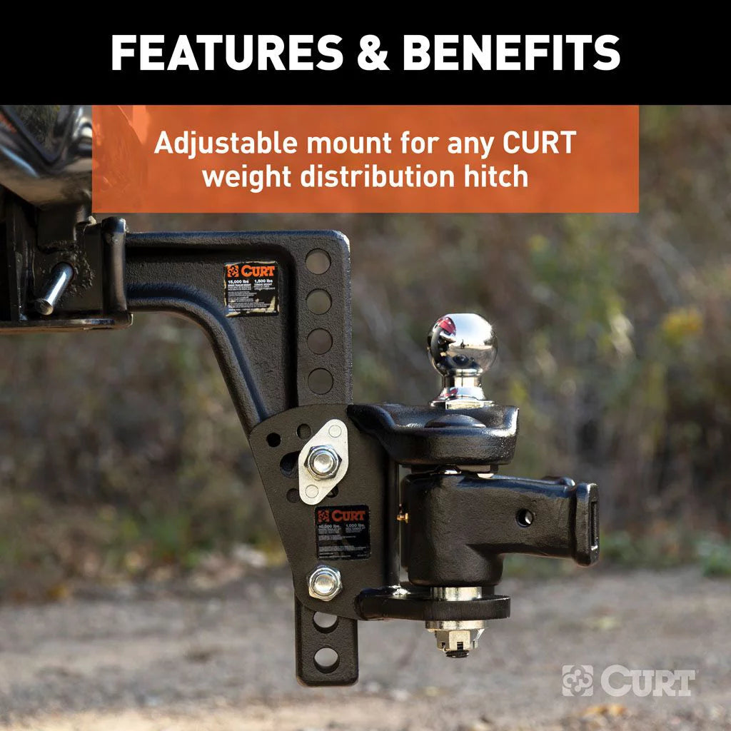 Curt Adjustable Weight Distribution Hitch Shank Replacement for Towing 17132