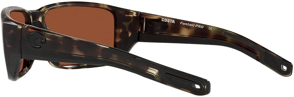 Costa Del Mar FANTAIL PRO Green Mirror Polarized Glass Men's Sunglasses 06S9079 907907 60