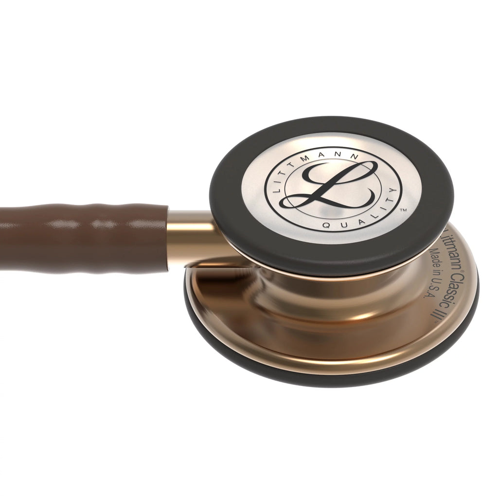 3M Littmann Classic III 27" Monitoring Stethoscope, Copper-Finish Chestpiece, Chocolate Tube, 5809