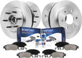 Detroit Axle - Brake Kit for 2WD 6-Lug 2004-2008 Ford F-150 Lincoln Mark LT Brakes Rotors 2004 2005 2006 2007 2008 Ceramic Brake Pads Front and Rear Replacement