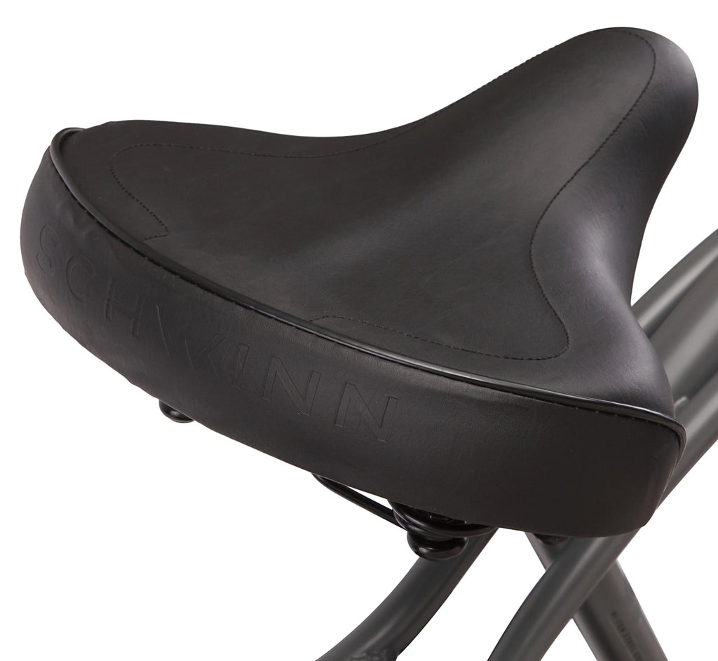 Schwinn Siesta cruiser bike, single speed, 26-inch wheels, charcoal, mens style