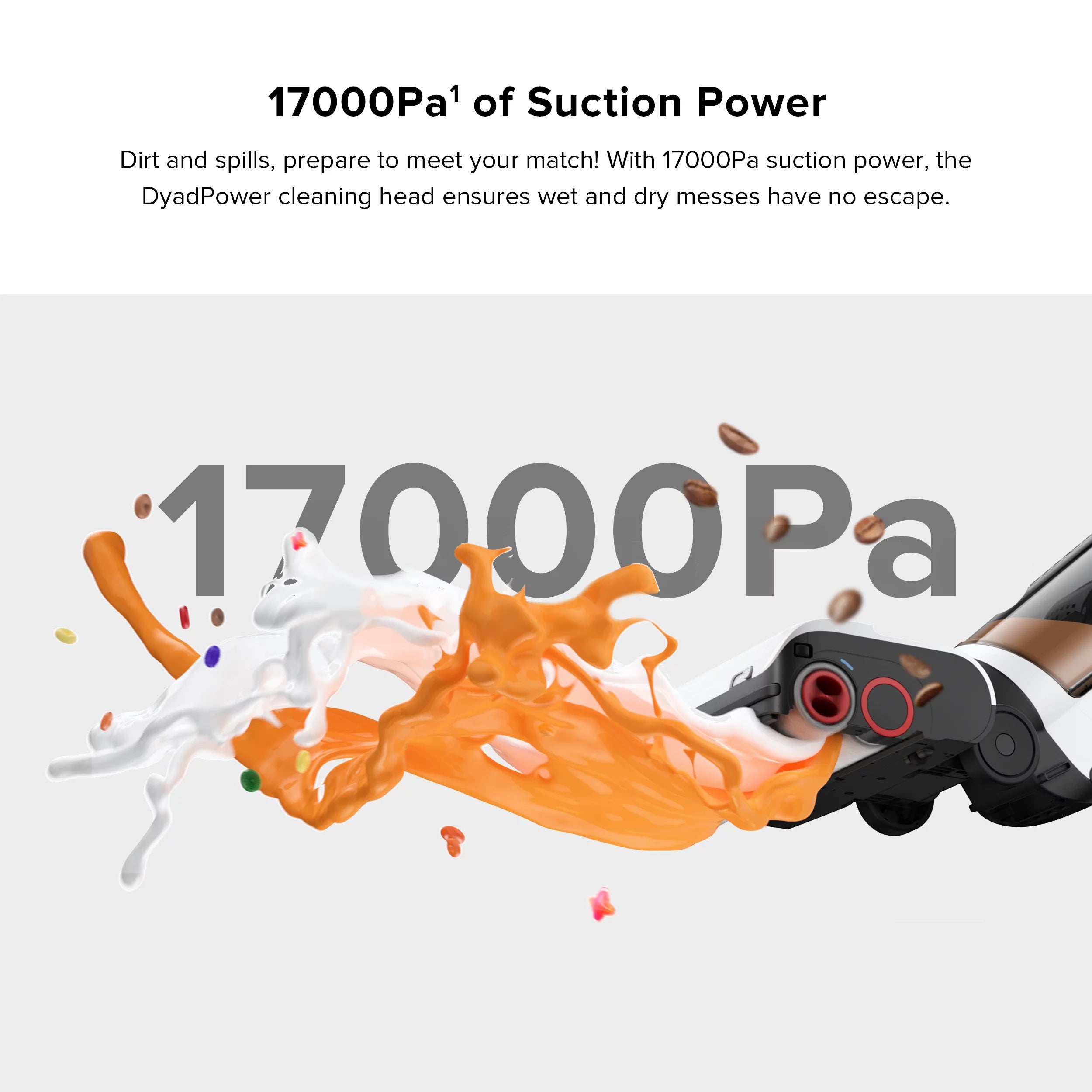 Roborock&reg; Dyad Pro Wet and Dry Vacuum Cleaner with multi-rollers, 17000Pa Suction, Self-Cleaning and Self-Drying