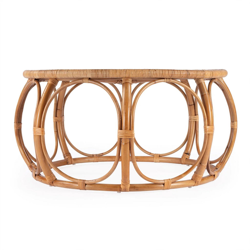Butler Specialty Company Savannah Woven Rattan Round Coffee Table - Natural