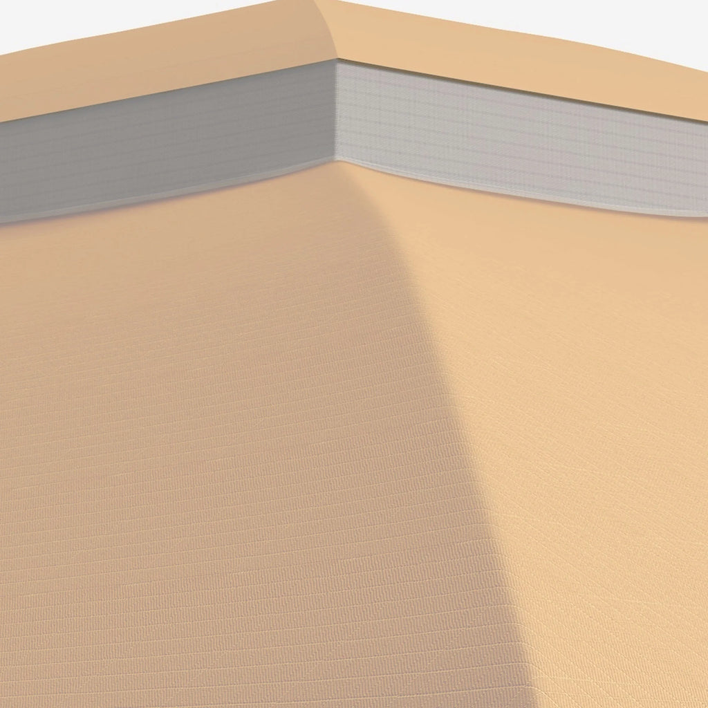 Outsunny Gazebo Canopy Replacement for 10' x 12' Patio Gazebo, Beige