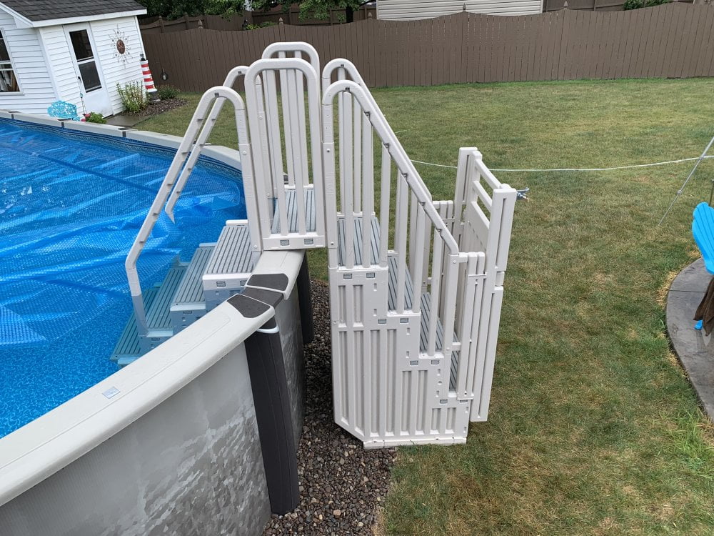 Confer Entry System for Above Ground Pools | Warm Gray