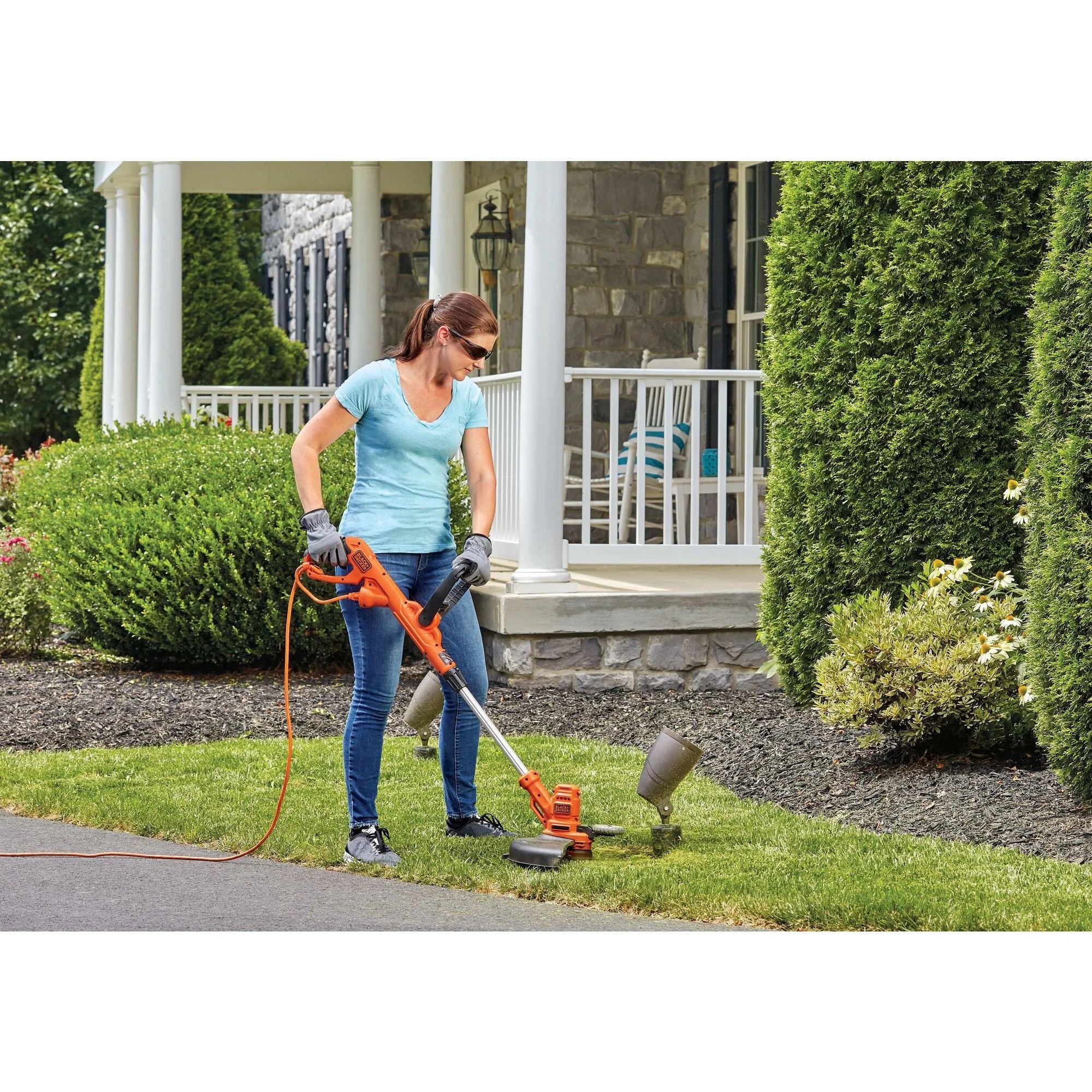 BLACK+DECKER String Trimmer With Auto Feed, Electric, 6.5-Amp, 14-Inch, (BESTA510)