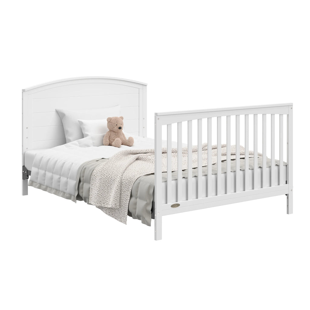 Graco Bellwood 5-in-1 Convertible Crib and Changer, White