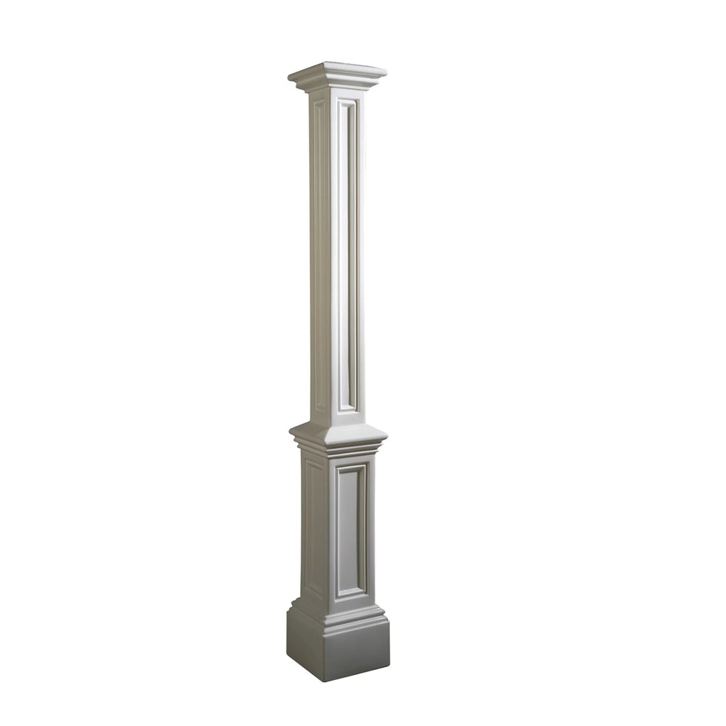 Mayne Signature Lamp Post - Decorative Post Only - Polyethylene - No Mount - White 5837W