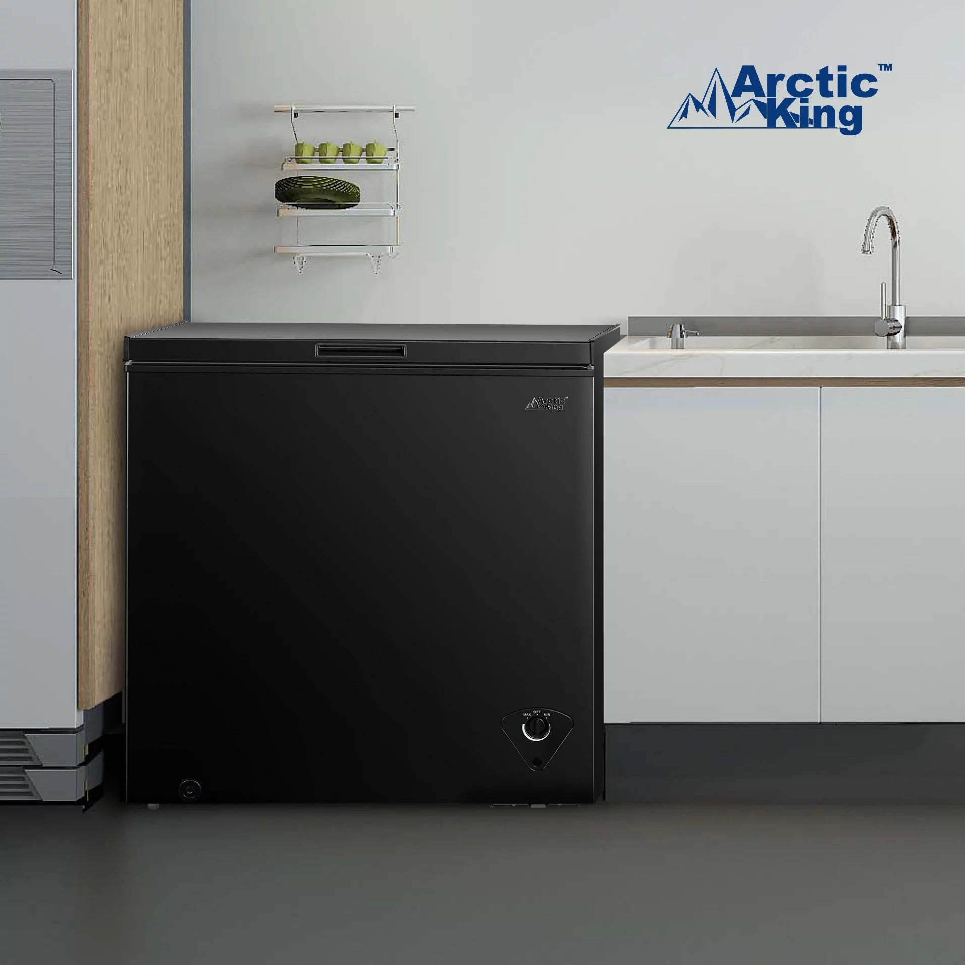 Arctic King 7 Cu ft Chest Freezer, Black