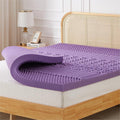 Mattress Topper, 3 Inch Queen Size 5-Zone Gel Memory Foam Egg Crate Bed Topper, Targeted Support, Pressure Relief, CertiPUR-US Certified, Lavender