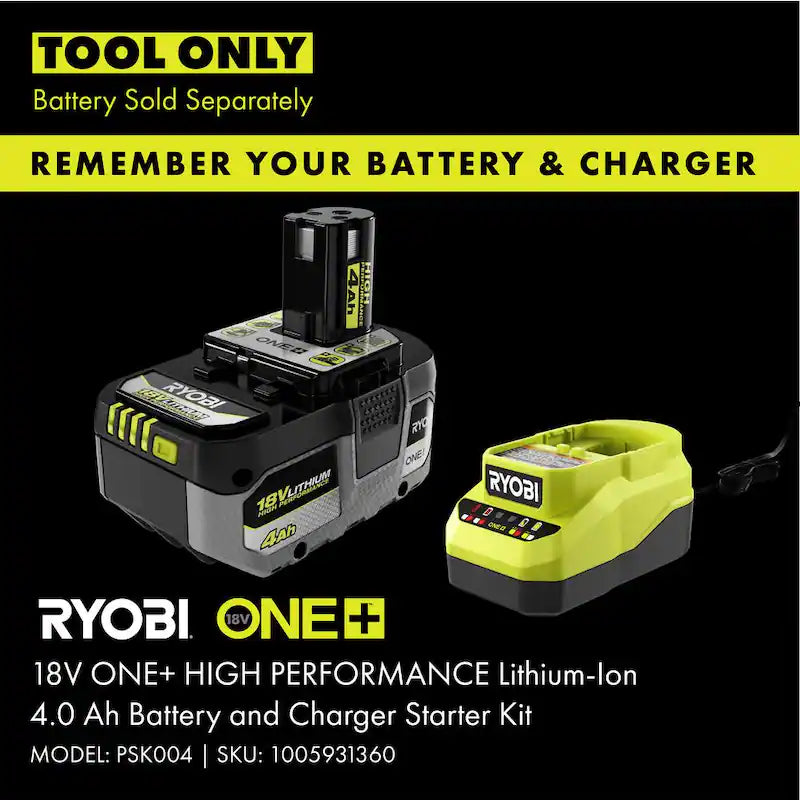 ONE+ 18V Cordless 5 Gal. Bucket Top Wet/Dry Vacuum (Tool Only) with 1/4 in. Hose and Crevice Tool