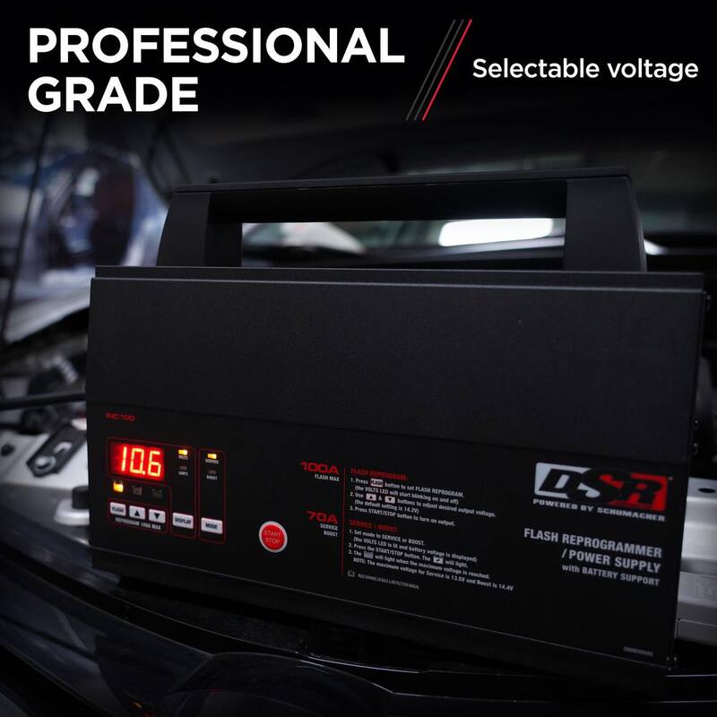 Schumacher 100-Amp Microprocessor-Controlled Flash Reprogrammer and Power Supply with Battery Support