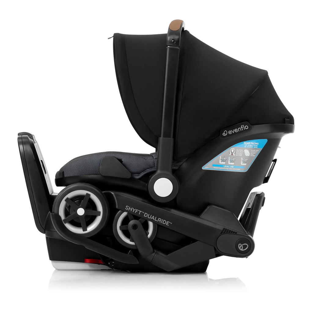 Shyft DualRide with Carryall Storage Infant Car Seat and Stroller Combo (Boone Gray)