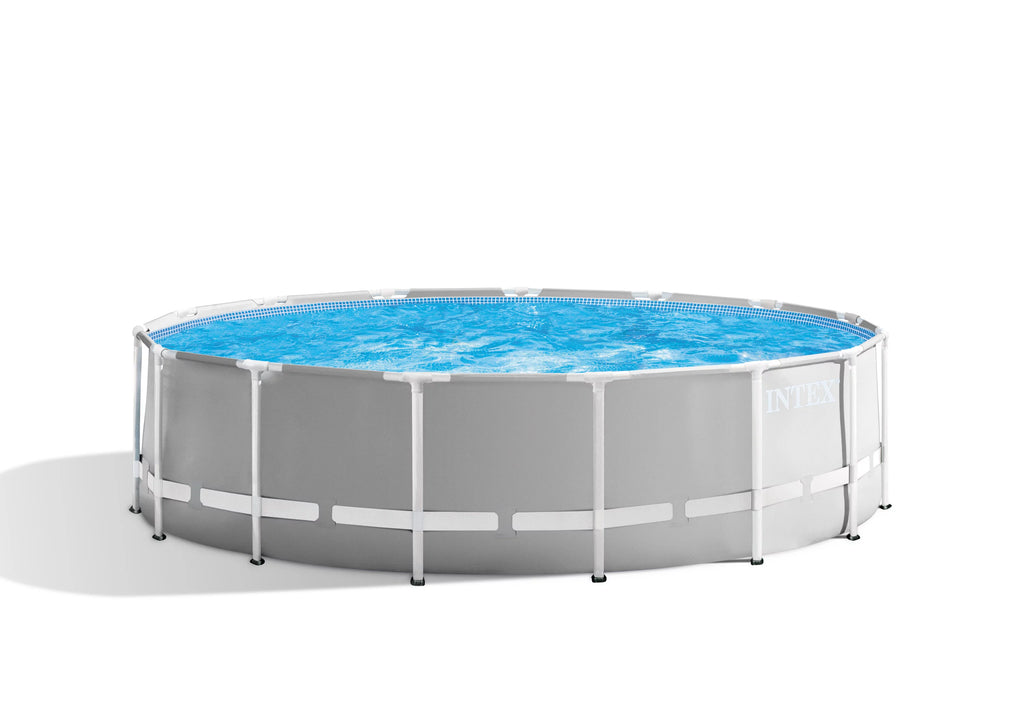 Intex 15 Foot x 42 Inch Prism Frame Above Ground Swimming Pool Set with Filter