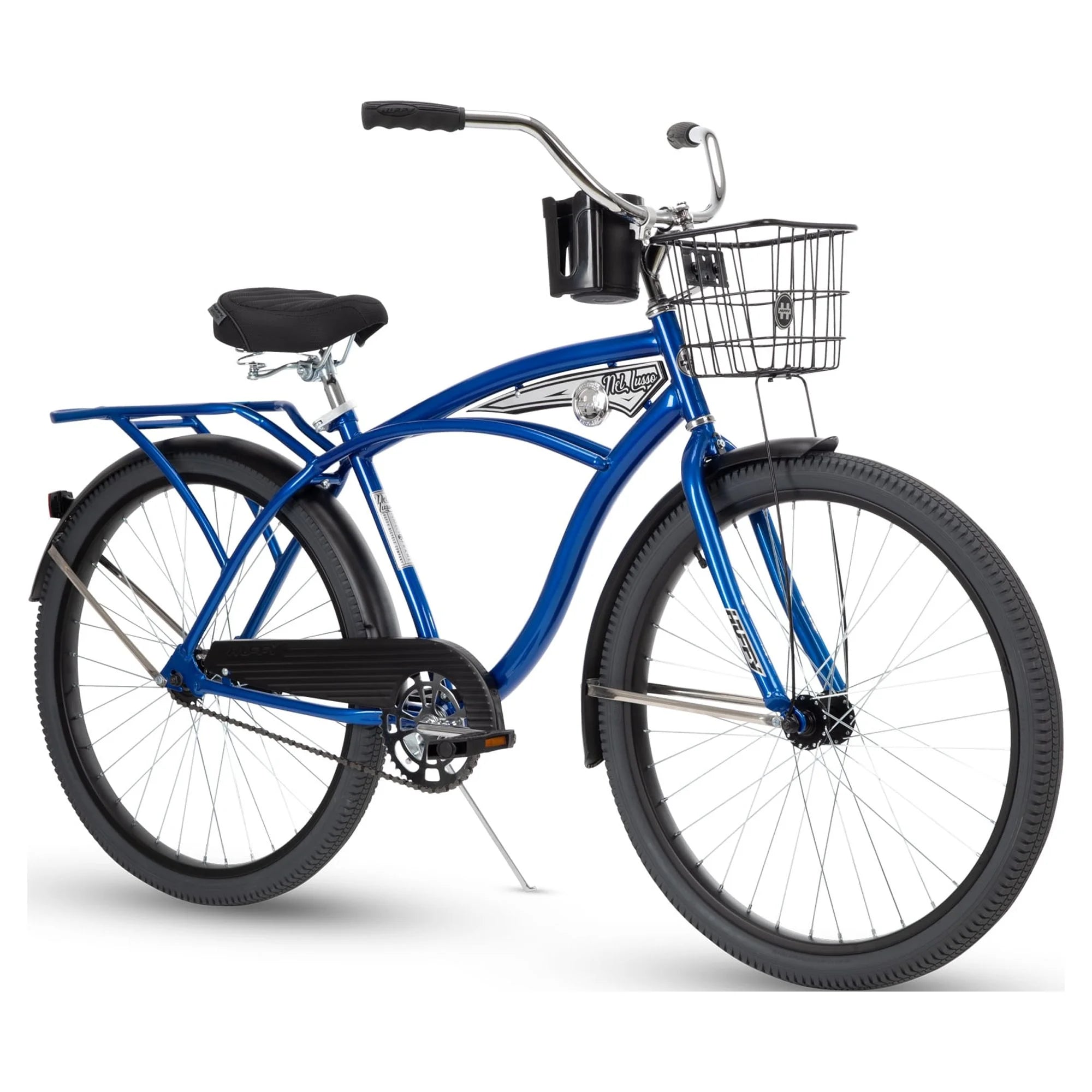 Huffy 26” Nel Lusso Men's Cruiser Bike, Matte Black