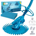U.S. Pool Supply Octopus Prime Automatic Pool Vacuum Cleaner & Hose Set - Powerful Suction that Removes Swimming Pool Debris, Cleans Floors, Walls, Steps - Quiet Fast Cleaning Side Climbing Sweeper