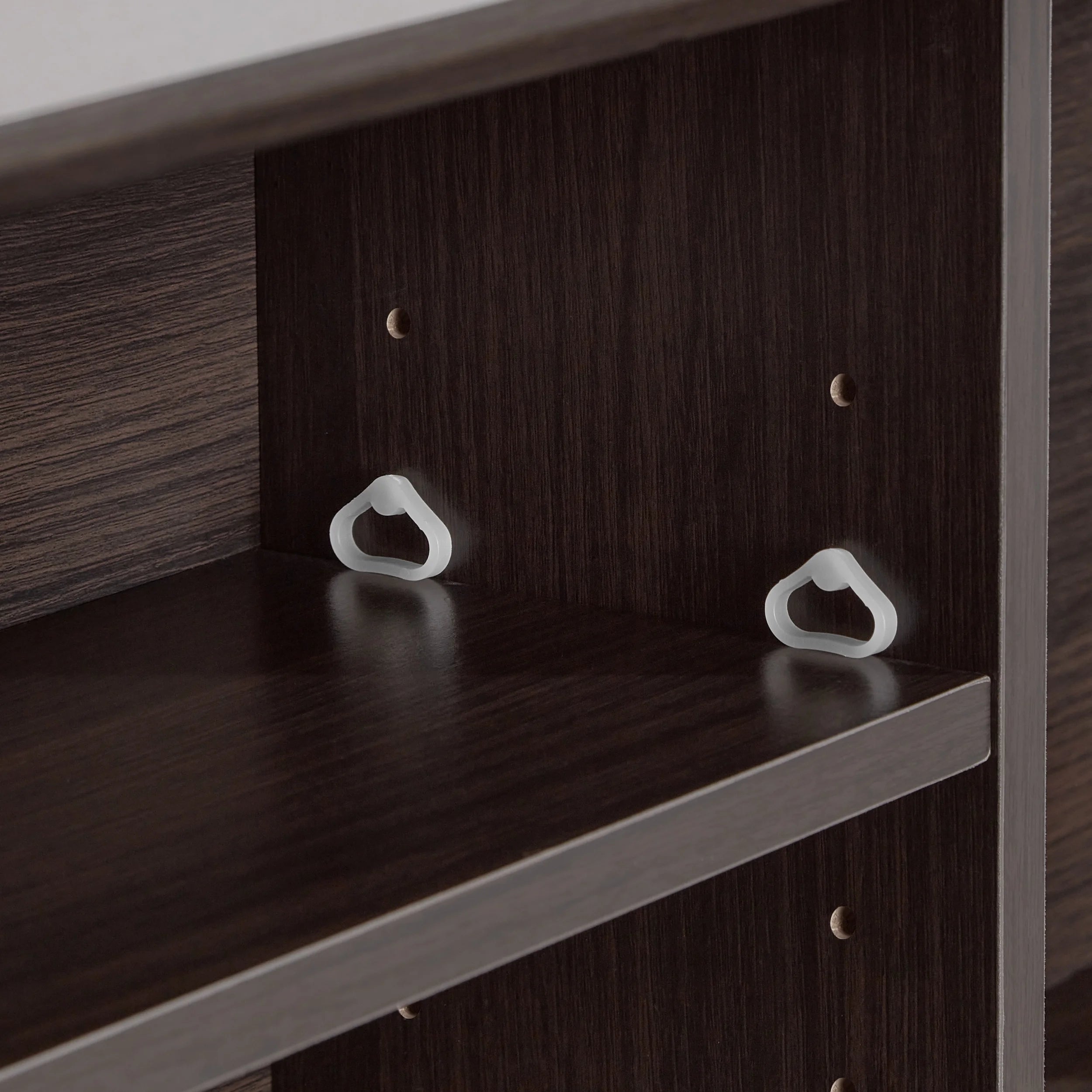 Your Zone Storage Bed with Bookcase Headboard, Twin, Espresso Finish