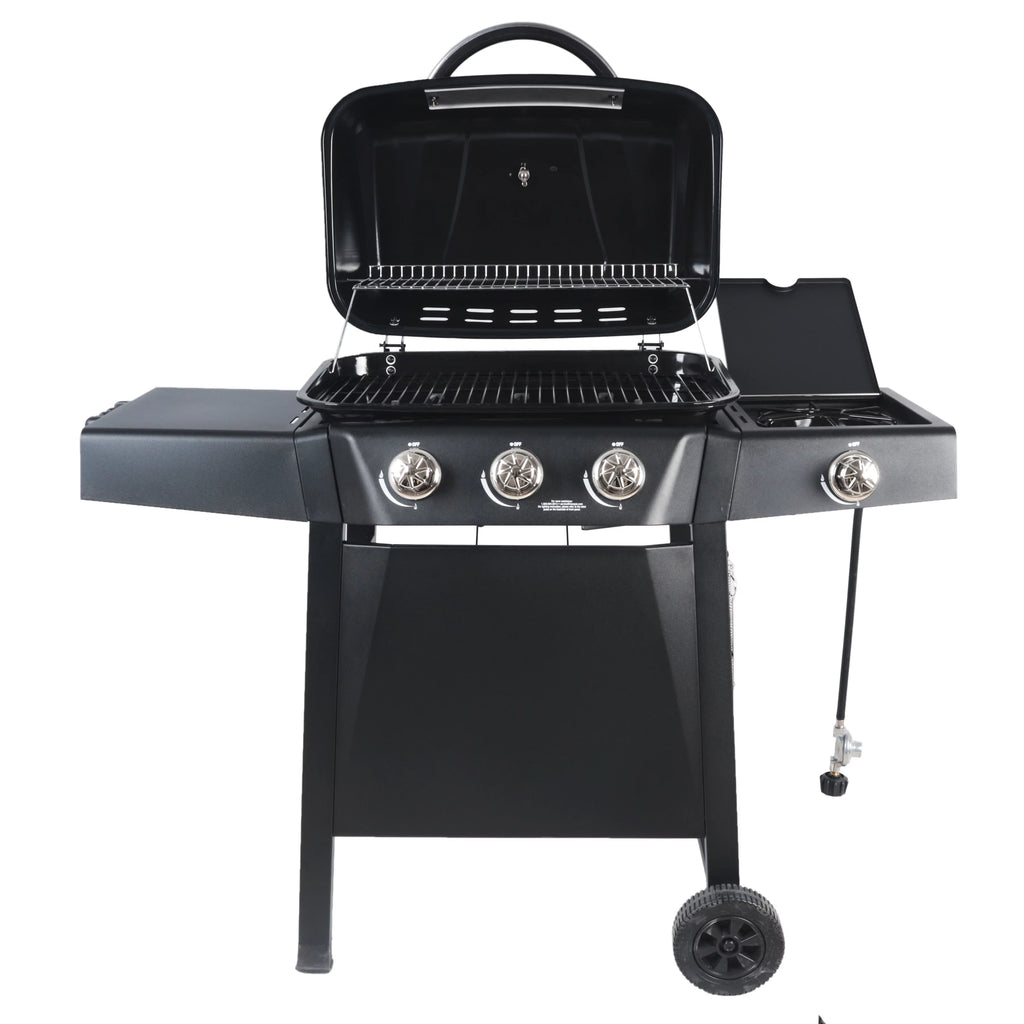 RevoAce 4 Burner Propane Gas Grill Including a Side Burner, Red Sedona, GBC1729WRS