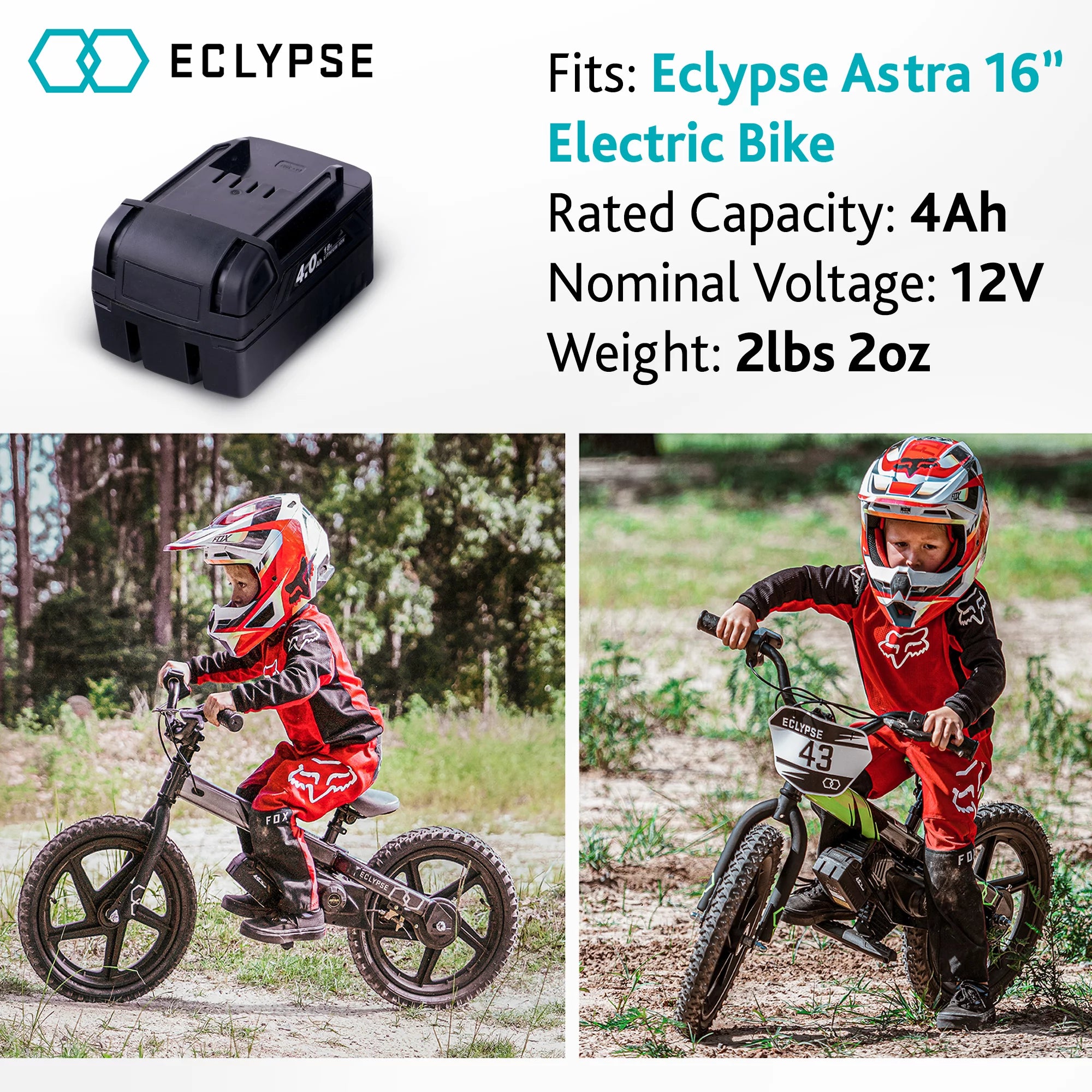 Eclypse Astra Electric Balance Dirt Bike, Lightweight Electric Bike for Kids Ages 4 to 8 Years, Great for Dirt Riding Off Road (Extra Battery)