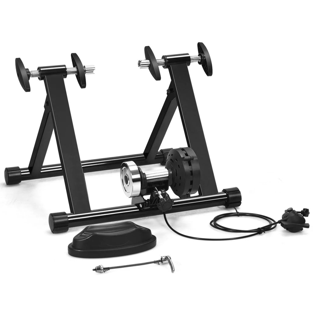 Foldable Bike Trainer Stand with 8 Resistance Levels - Cycling Exercise