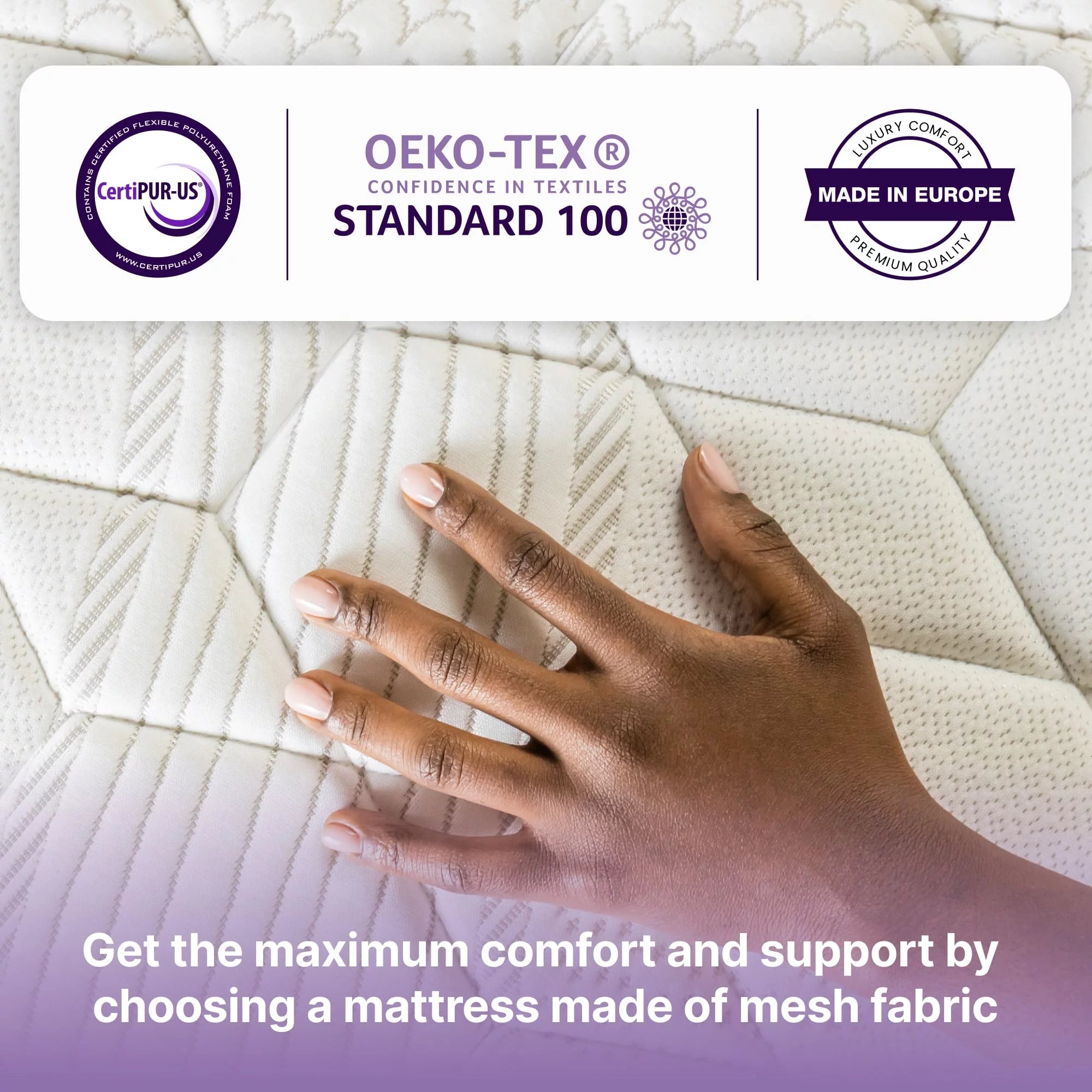 NapQueen Victoria 12" Medium Firm, Hybrid of Cooling Gel Infused Memory Foam and Pocket Spring Mattress, Queen Size
