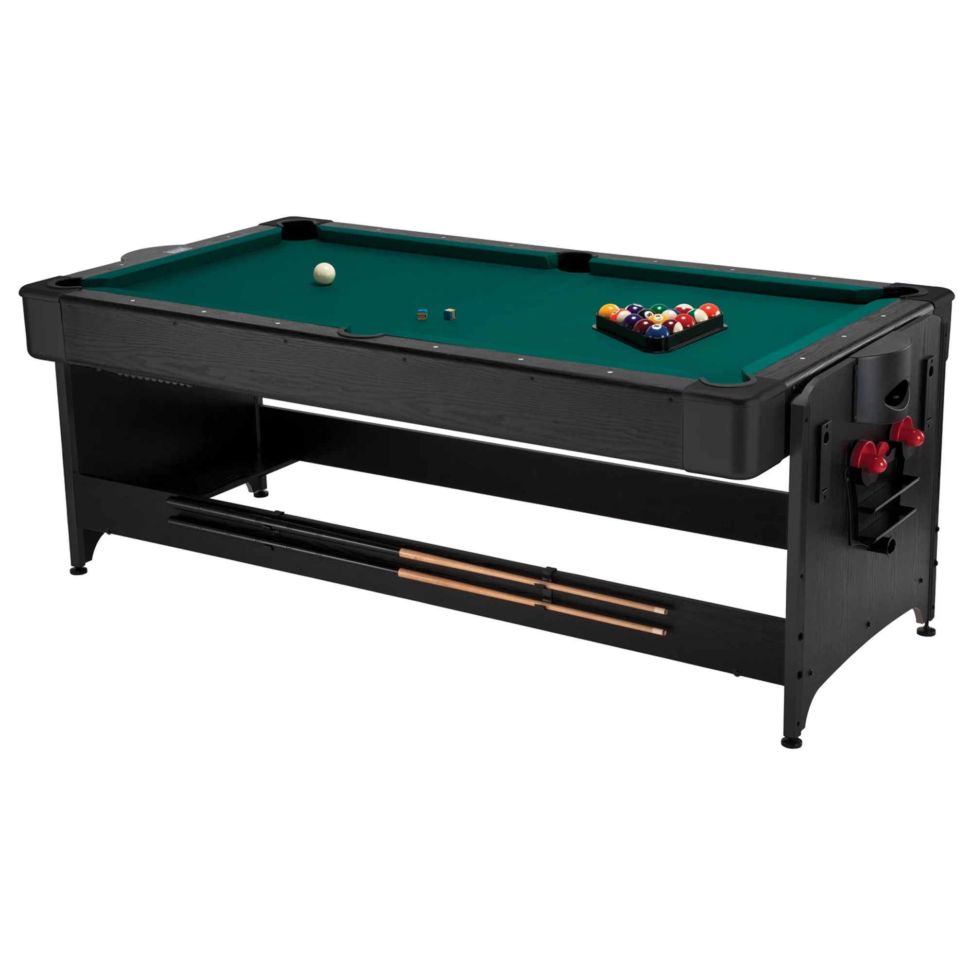 Fat Cat Pockey 7' 2-in-1 Billiards and Air Hockey Game Table