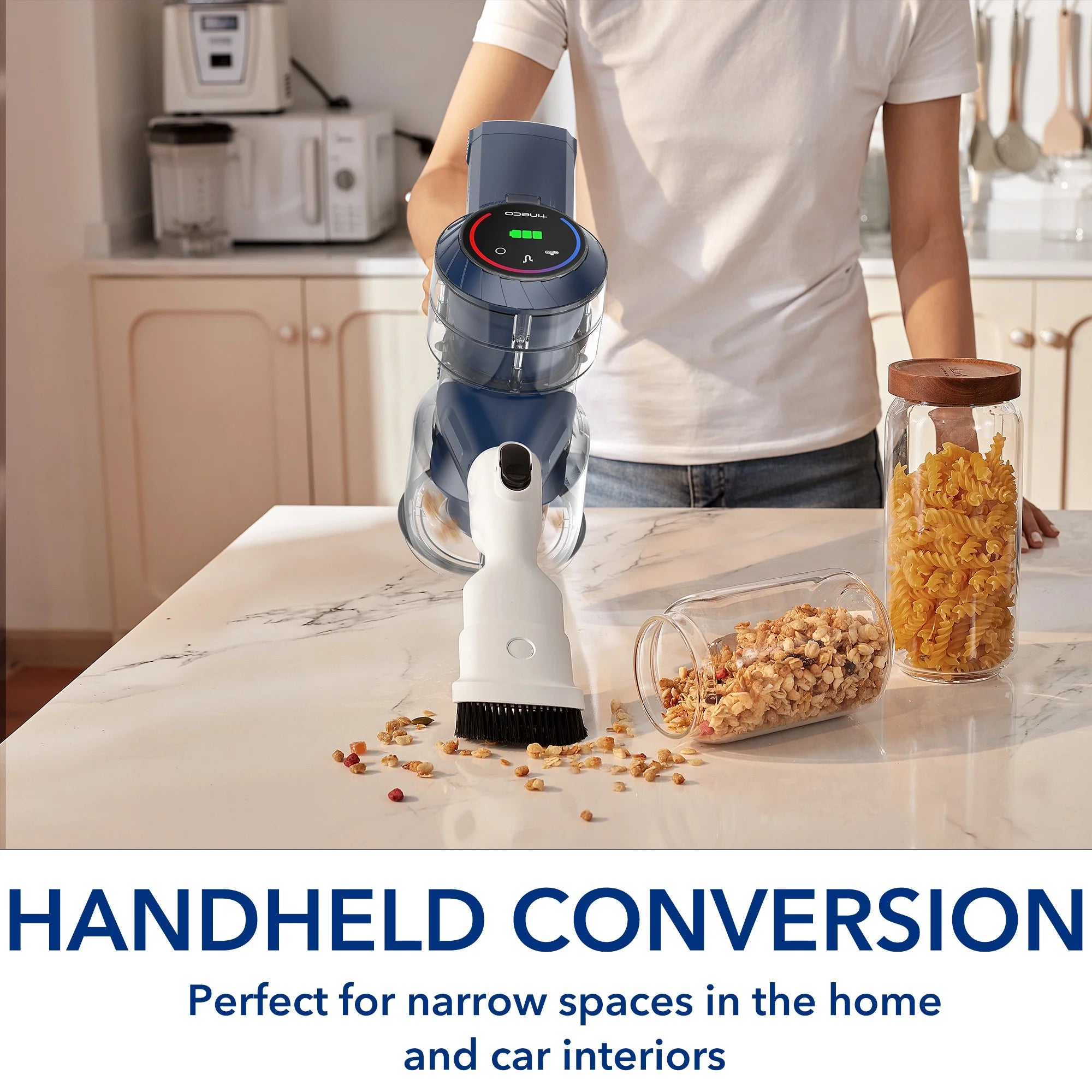 Tineco S10 ZT Smart Cordless Stick Vacuum Cleaner with ZeroTangle Brush Head for Hard Floors/Carpet
