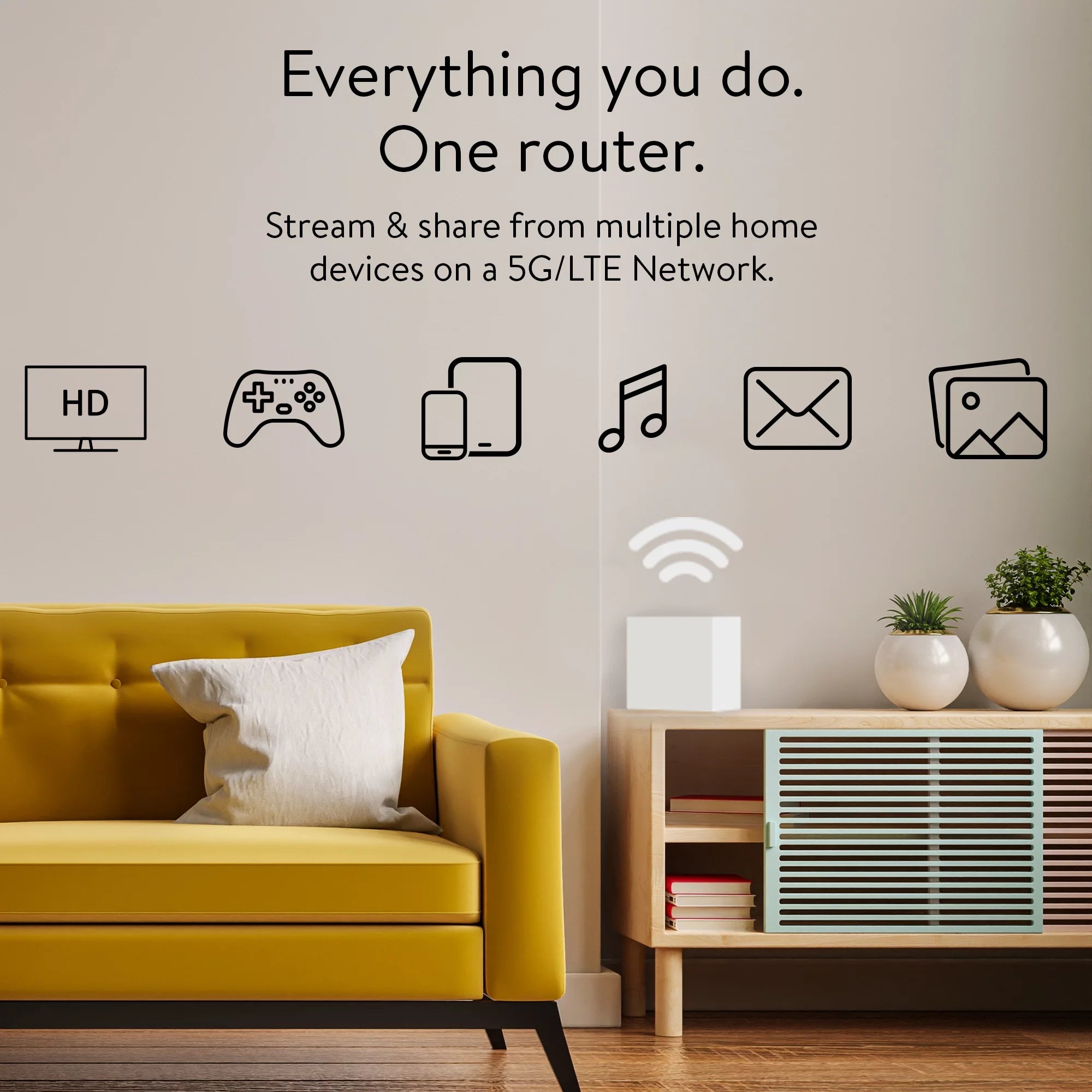 Straight Talk Home Internet Router, White - Prepaid