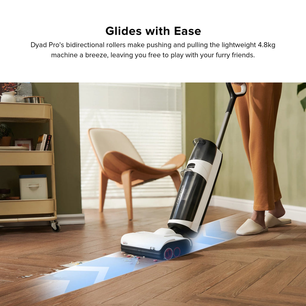 Roborock&reg; Dyad Pro Wet and Dry Vacuum Cleaner with multi-rollers, 17000Pa Suction, Self-Cleaning and Self-Drying