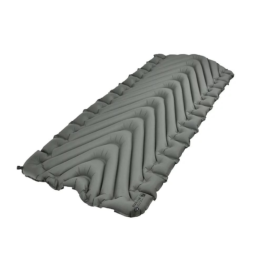 Klymit Static V Luxe Sleeping Pad, 76x30x3in, Stone Gray