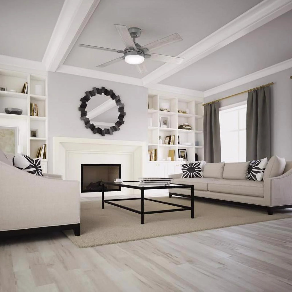 Hunter Georgetown 52 Led Georgetown 52" 6 Blade Indoor Led Ceiling Fan - White